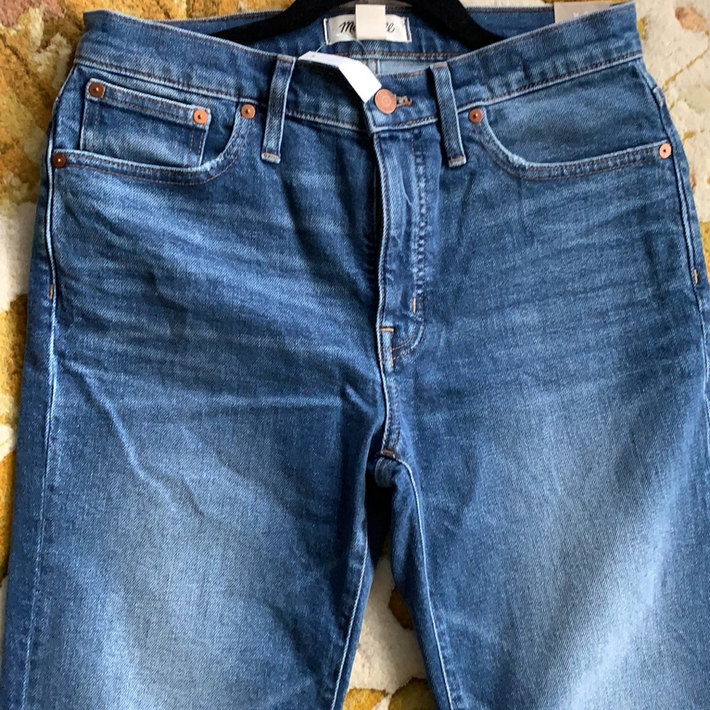 Madewell Denim Jeans Mid-Rise Classic Straight 28w - Picture 4 of 6
